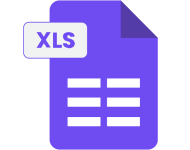 Purple Excel Icon 2